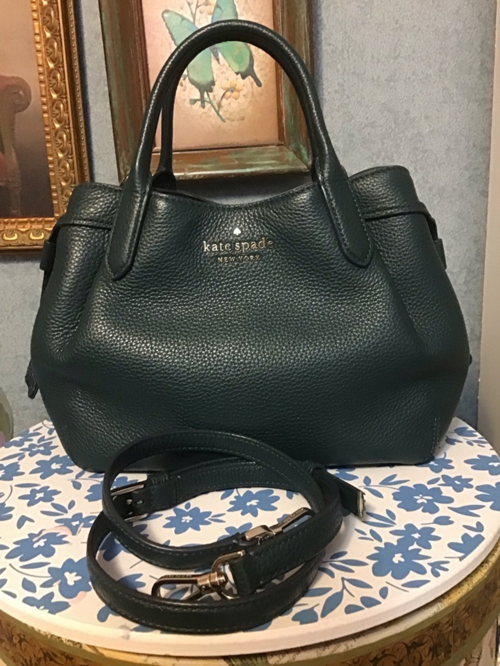 Kate spade sm dumpling pebble leather satchel